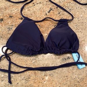 Navy blue bikini top